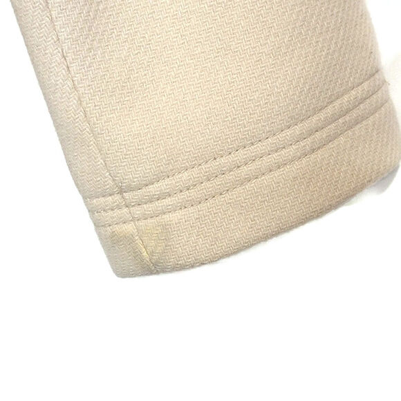 J.Crew Stadium Cloth Wool Cream Peacoat Double Breasted Classic Winter Coat 10T - Picture 9 of 16